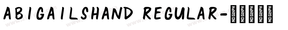 AbigailsHand Regular字体转换